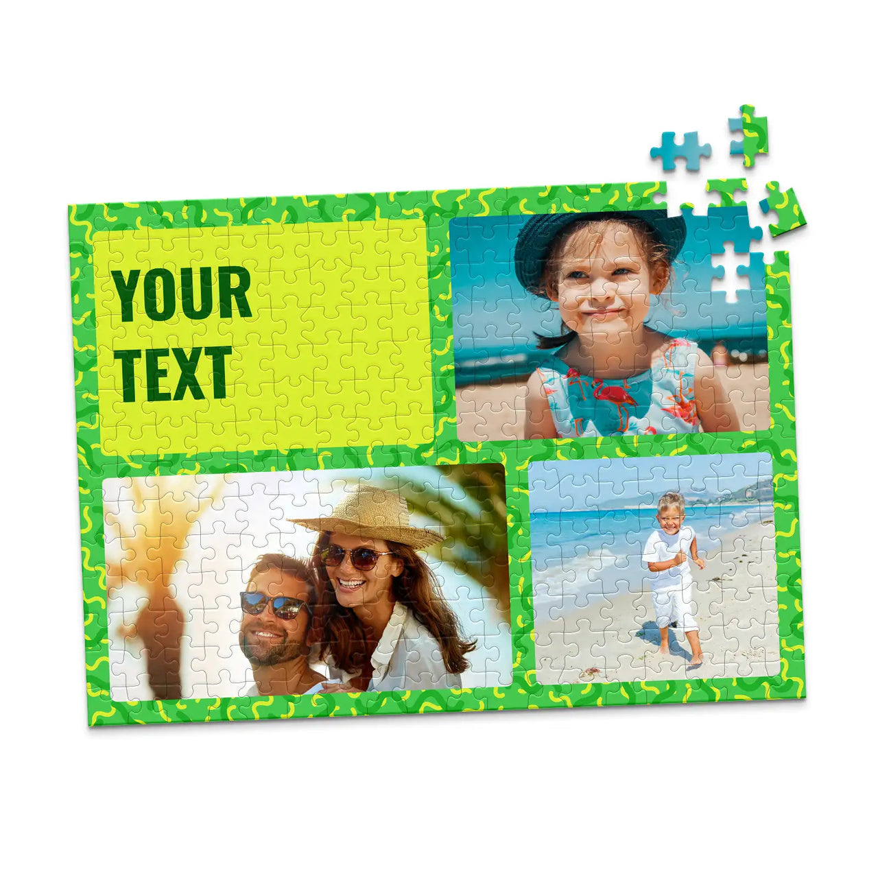 3 Collage Text Summer Photo Puzzle - 252 piece