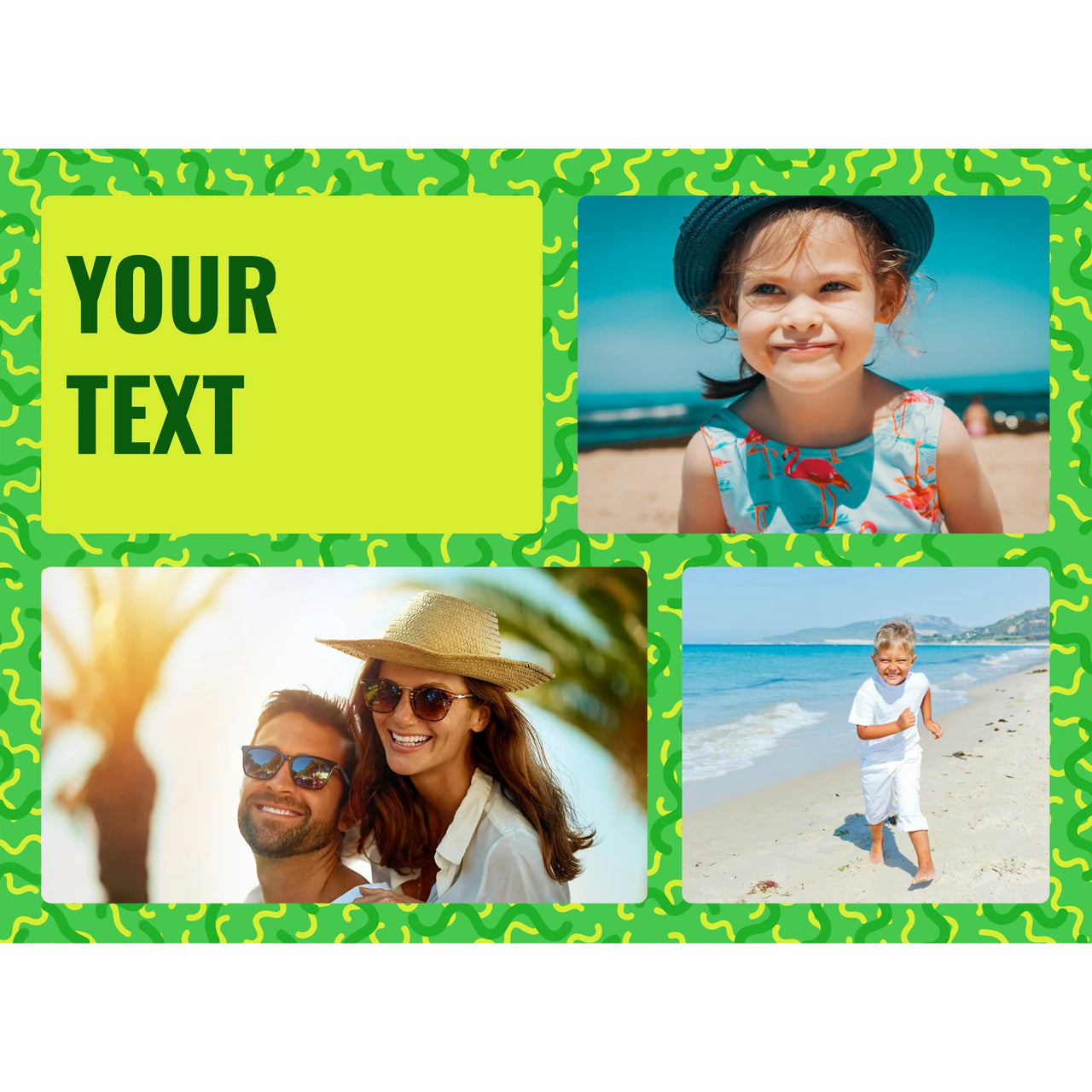3 Collage Text Summer Photo Puzzle
