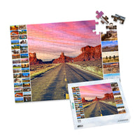 40 Collage Feature Photo Puzzle – Center - 100 piece and box