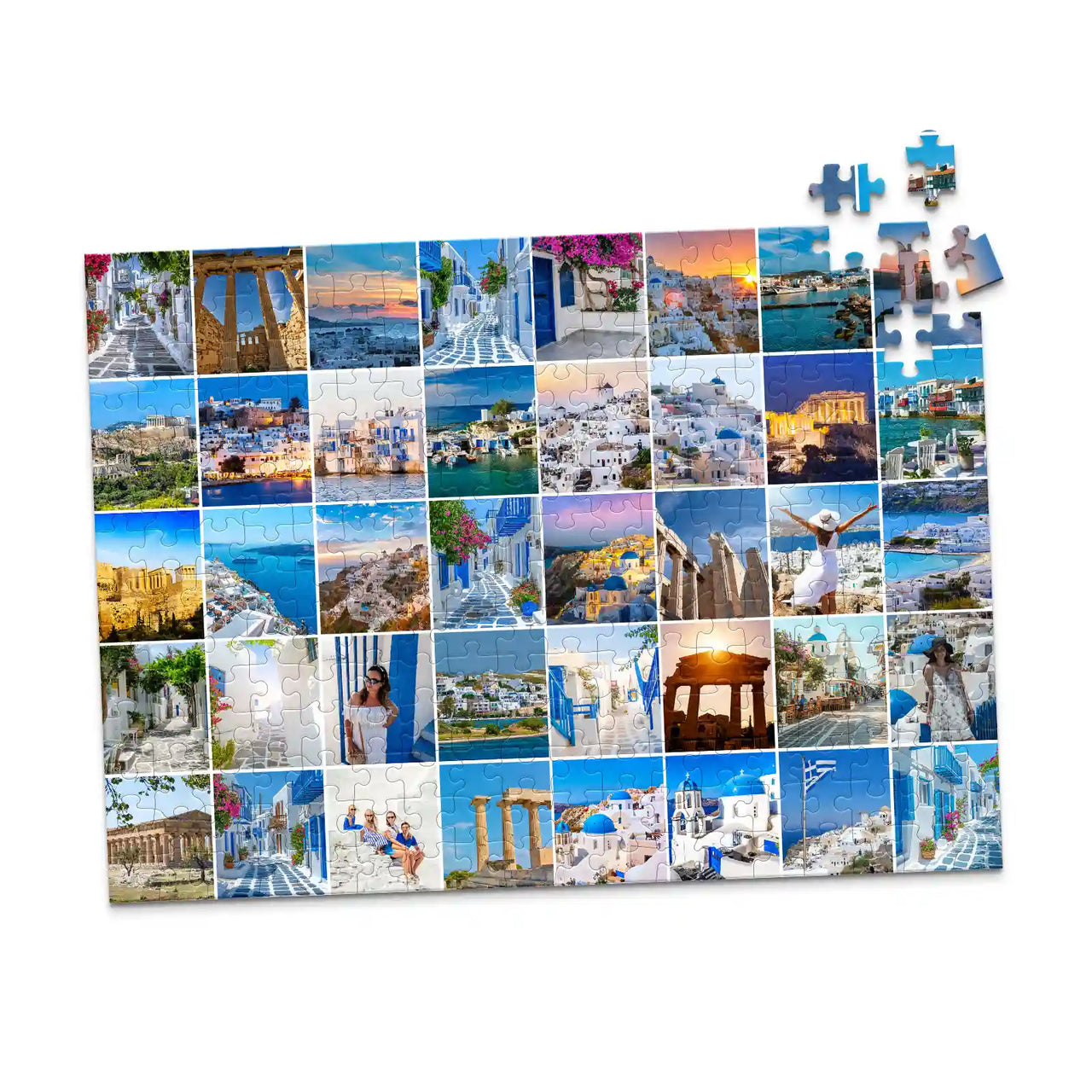 40 Collage Grid Photo Puzzle – Landscape | MakeYourPuzzles - 252 piece