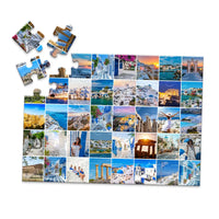 40 Collage Grid Photo Puzzle – Landscape | MakeYourPuzzles - 100 piece and box