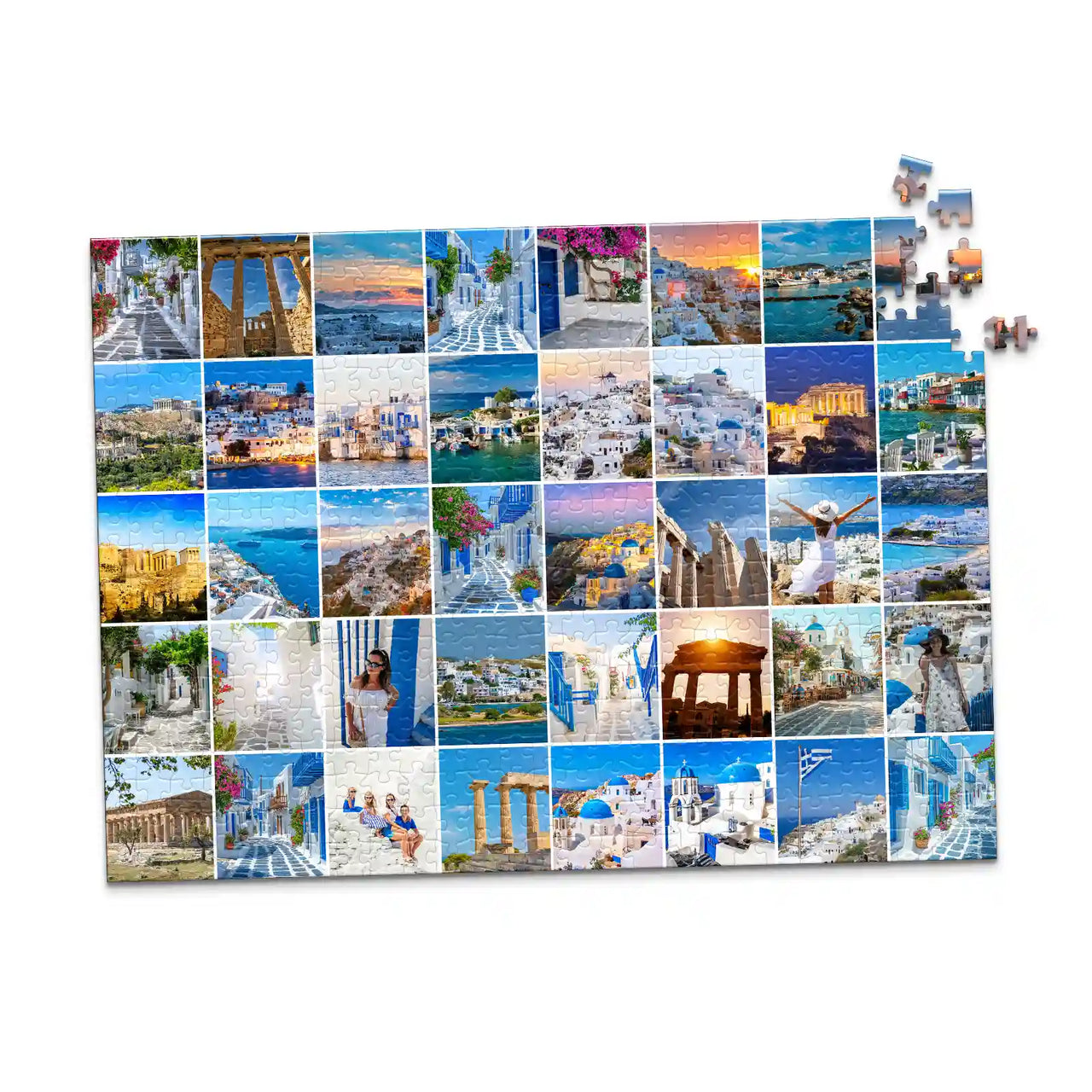 40 Collage Grid Photo Puzzle – Landscape | MakeYourPuzzles - 500 piece