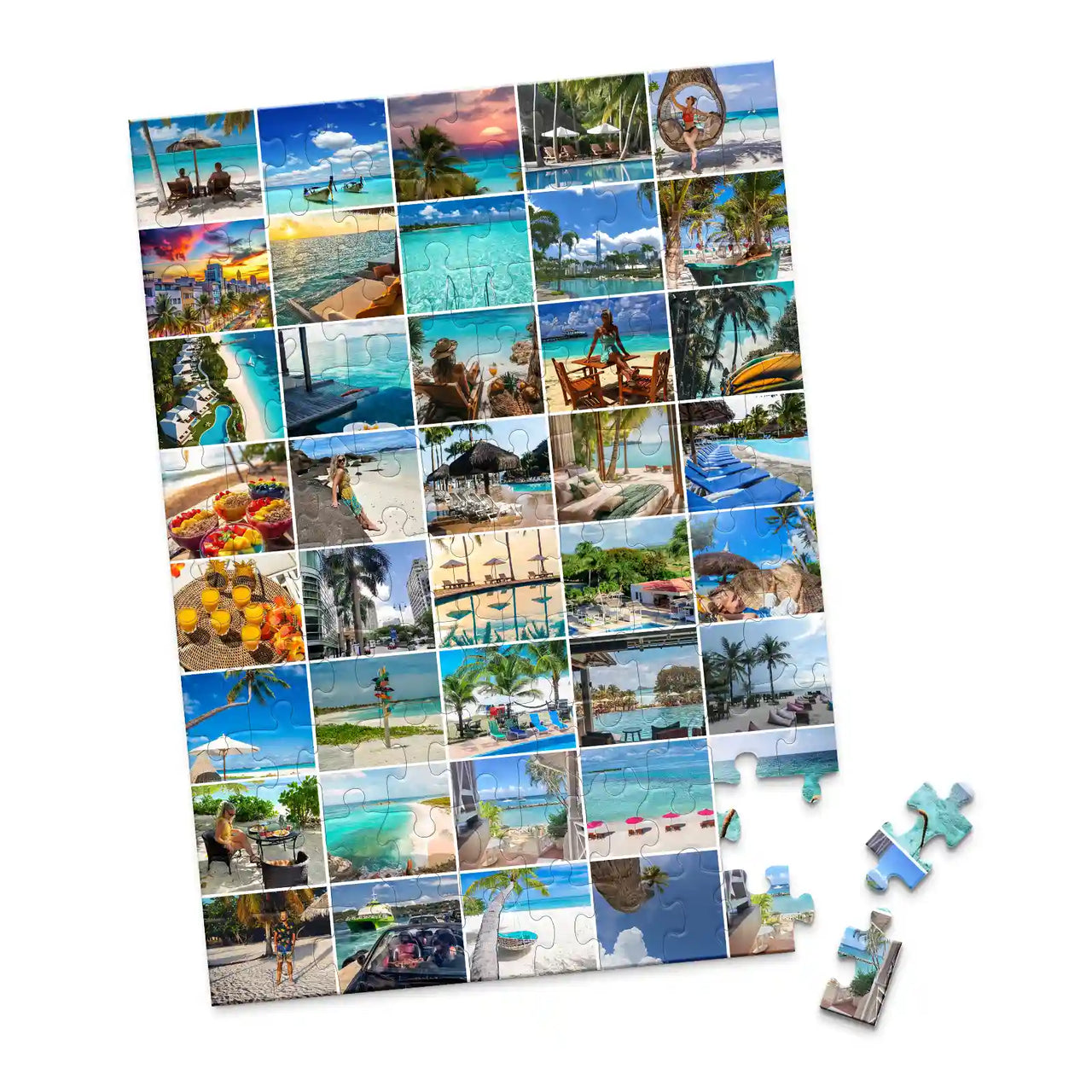 40 Collage Grid Photo Puzzle – Portrait | MakeYourPuzzles - 100 piece