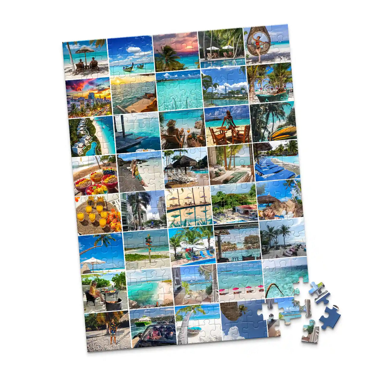 40 Collage Grid Photo Puzzle – Portrait | MakeYourPuzzles - 252 piece
