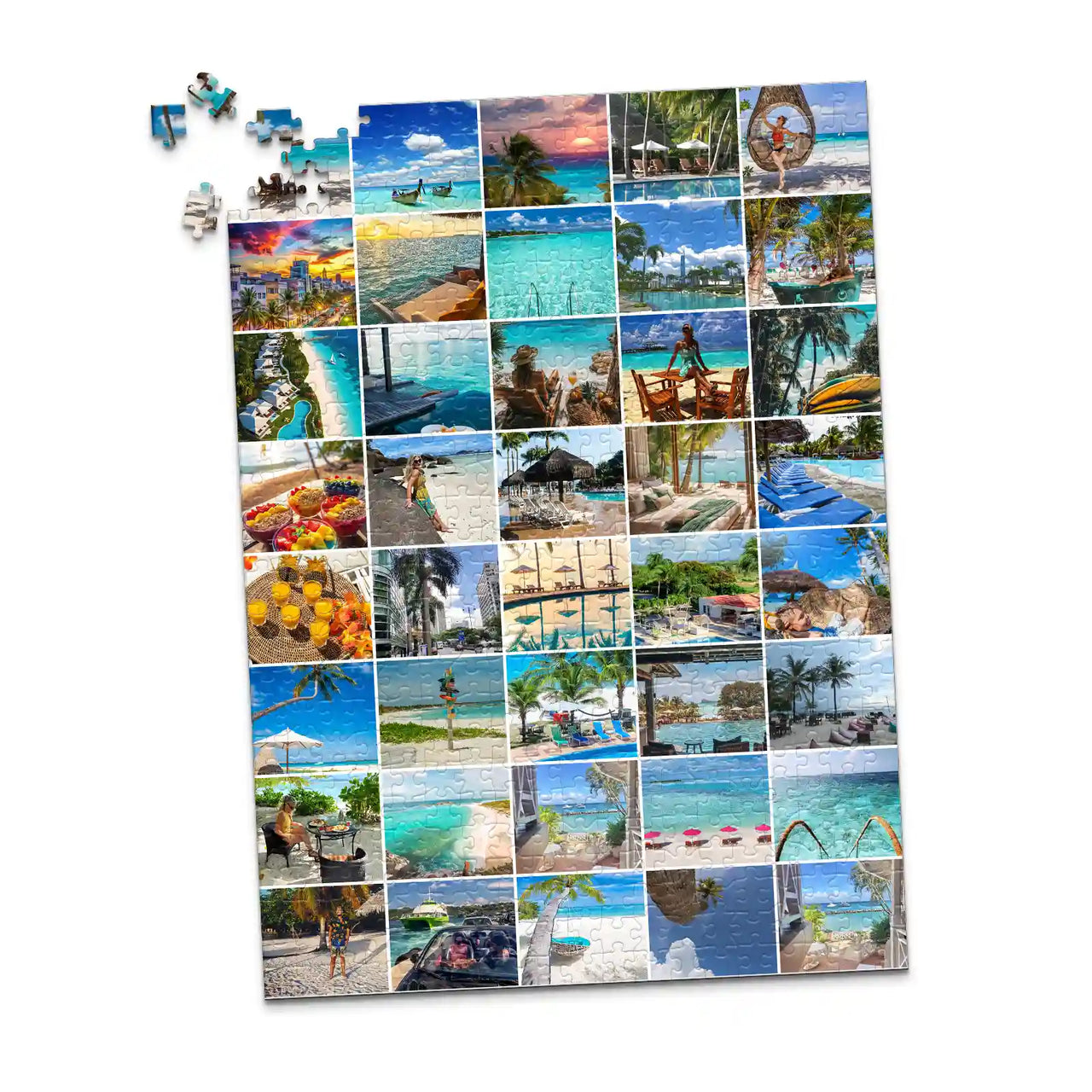 40 Collage Grid Photo Puzzle – Portrait | MakeYourPuzzles - 500 piece