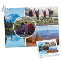 4 Collage Circle Photo Puzzle – Left - 1000 piece and box