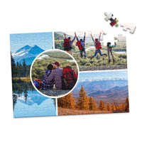 4 Collage Circle Photo Puzzle – Left - 100 piece