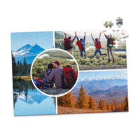 4 Collage Circle Photo Puzzle – Left - 252 piece