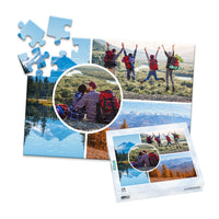4 Collage Circle Photo Puzzle – Left - 48 piece and box