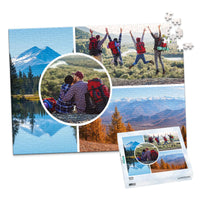 4 Collage Circle Photo Puzzle – Left - 500 piece and box