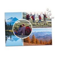 4 Collage Circle Photo Puzzle – Left - 500 piece