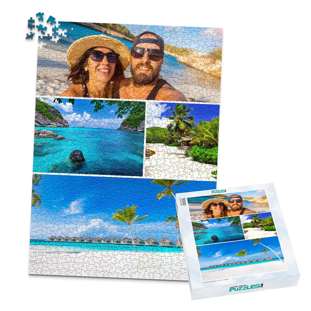 4 Collage Editorial Photo Puzzle - 1000 piece and box