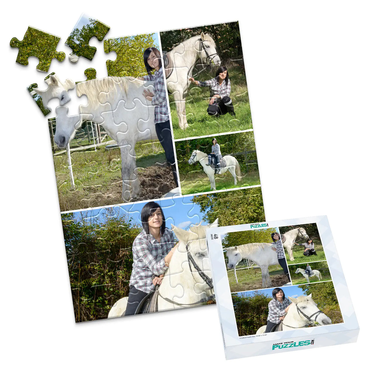 4 Collage Gallery Photo Puzzle – Panorama - 48 piece and box