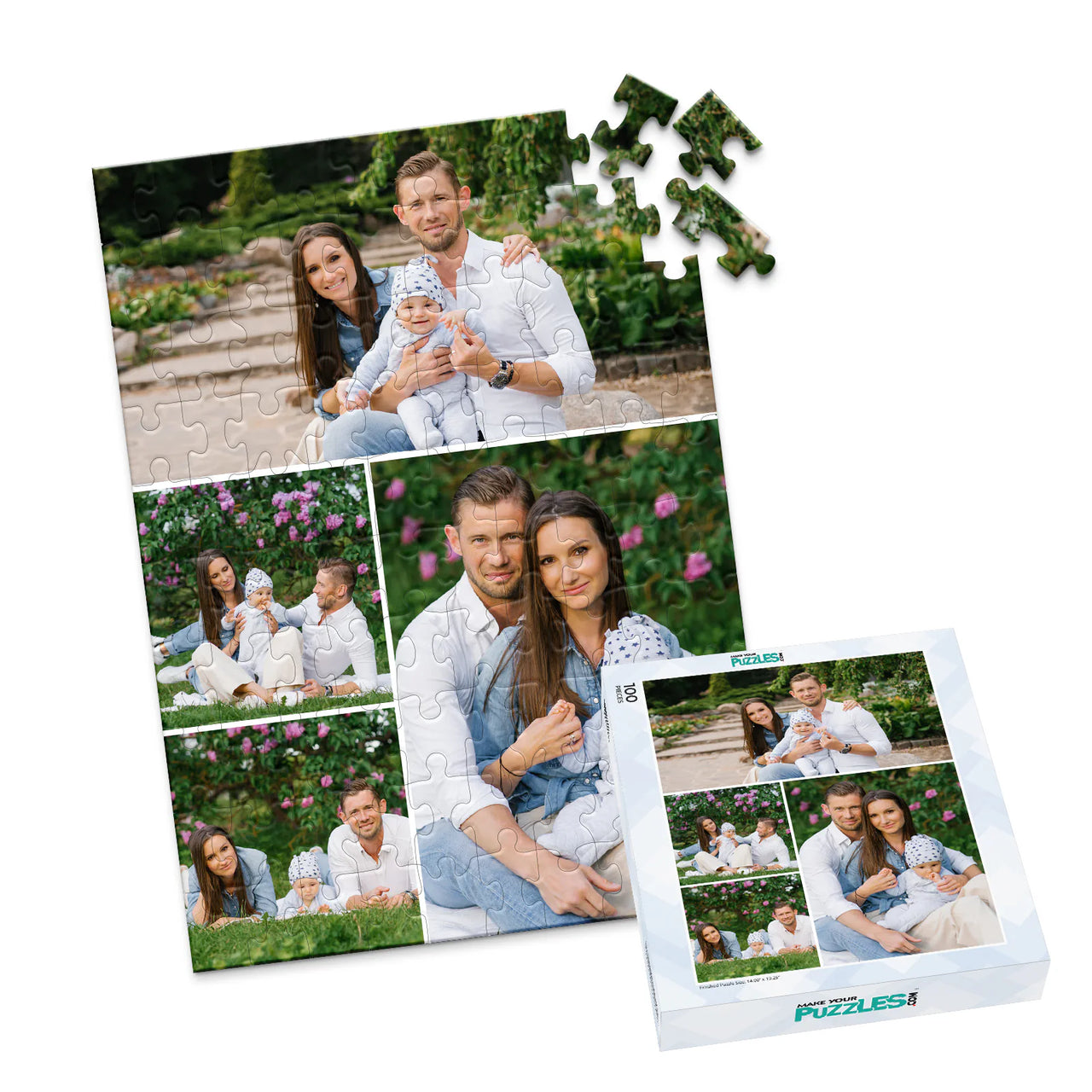 4 Collage Gallery Panorama Photo Puzzle – Top - 100 piece and box