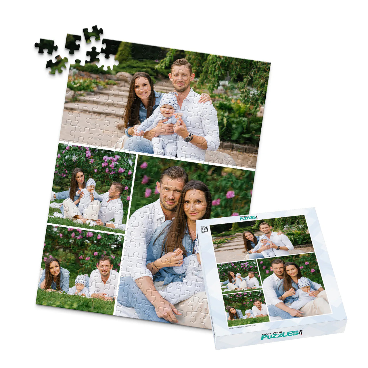 4 Collage Gallery Panorama Photo Puzzle – Top - 252 piece and box
