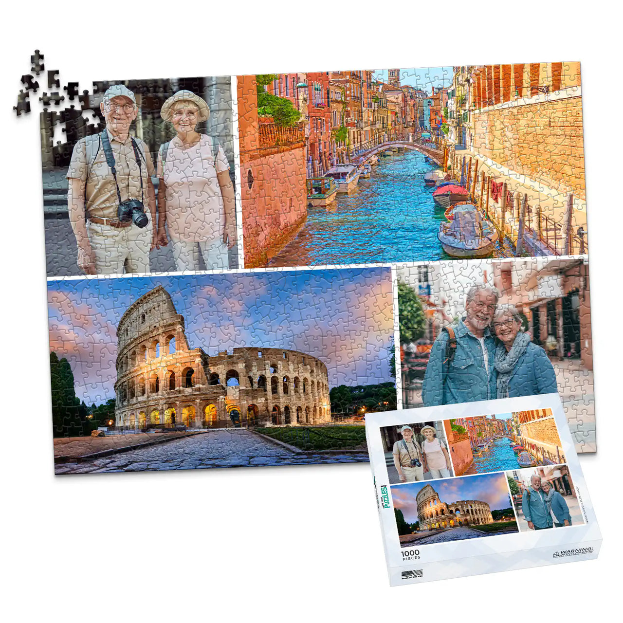 4 Collage Mixed Photo Puzzle – Grid - 1000 piece and box