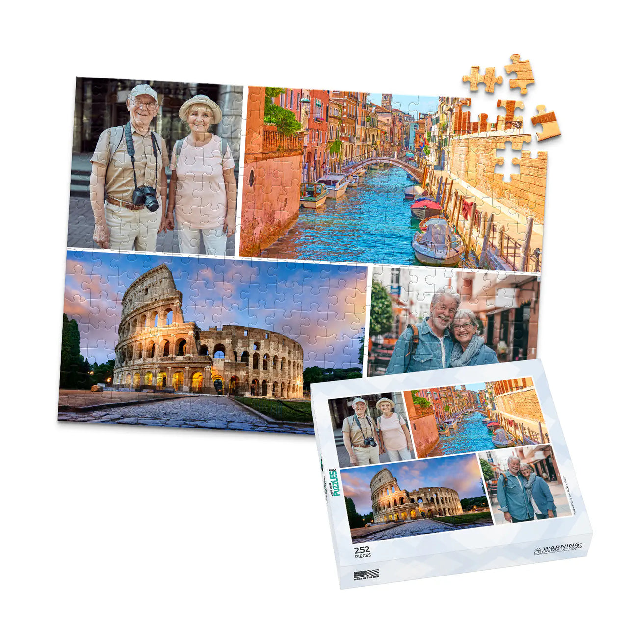 4 Collage Mixed Photo Puzzle – Grid - 252 piece and box