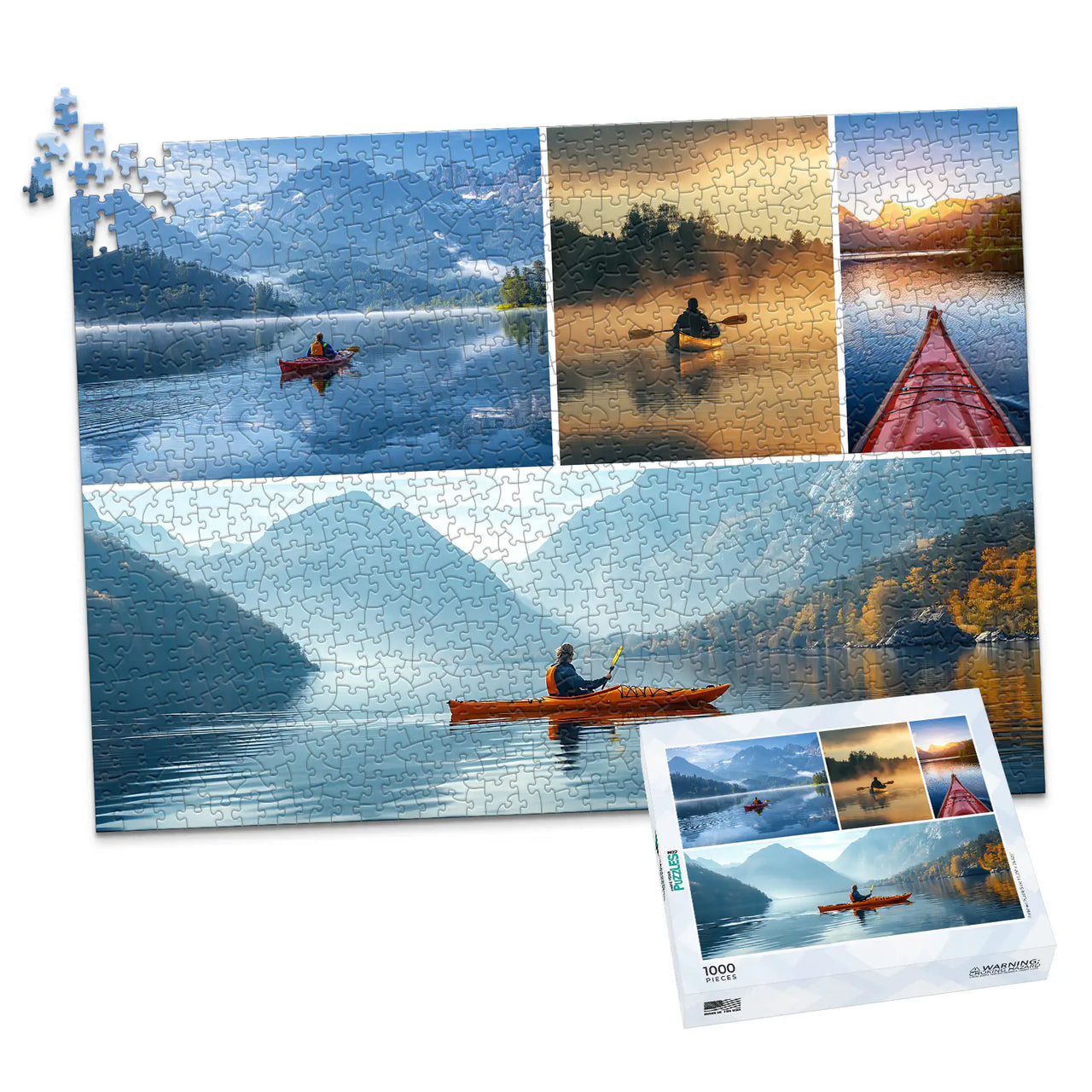 4 Collage Trio Photo Puzzle – Panorama - 1000 piece and box