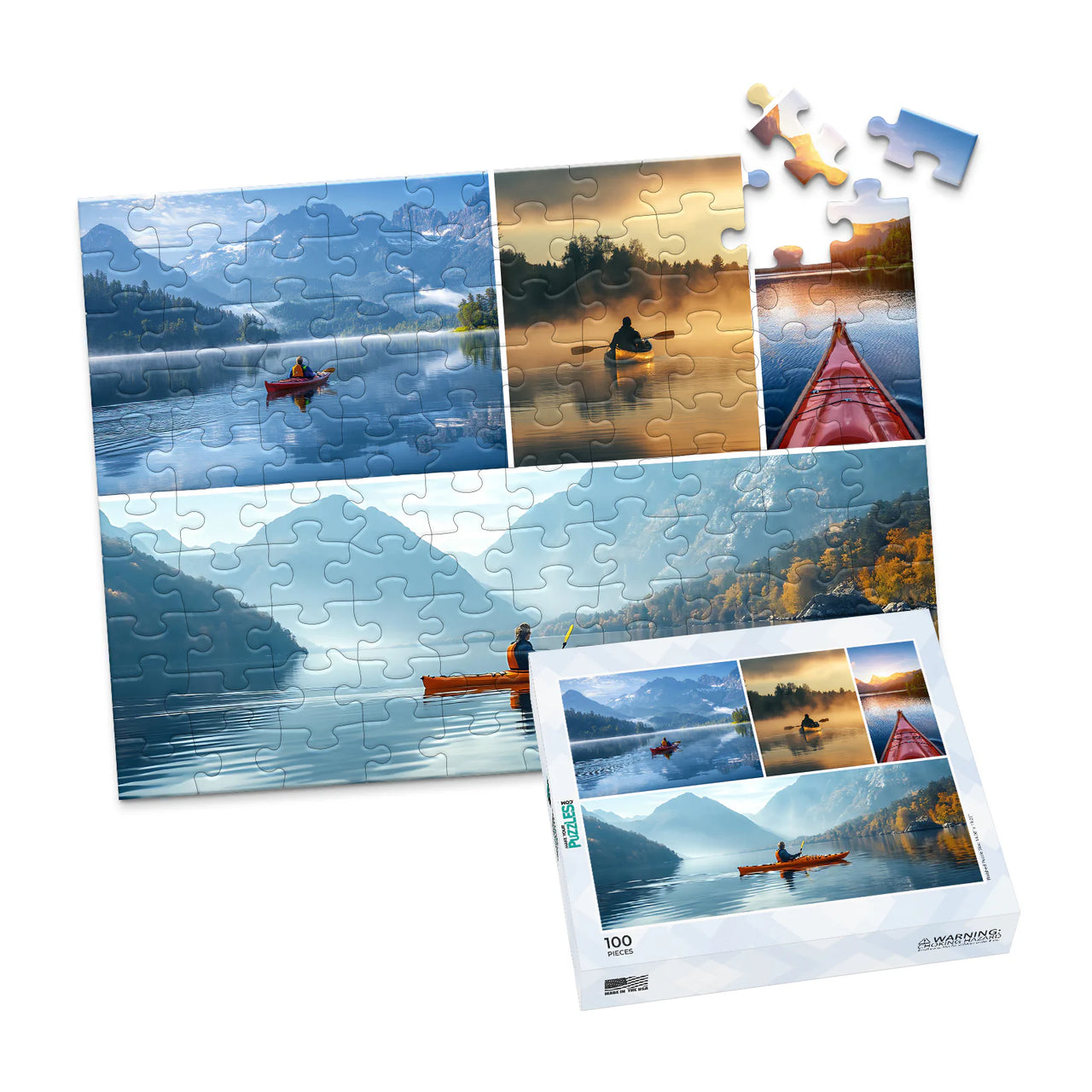 4 Collage Trio Photo Puzzle – Panorama - 100 piece and box