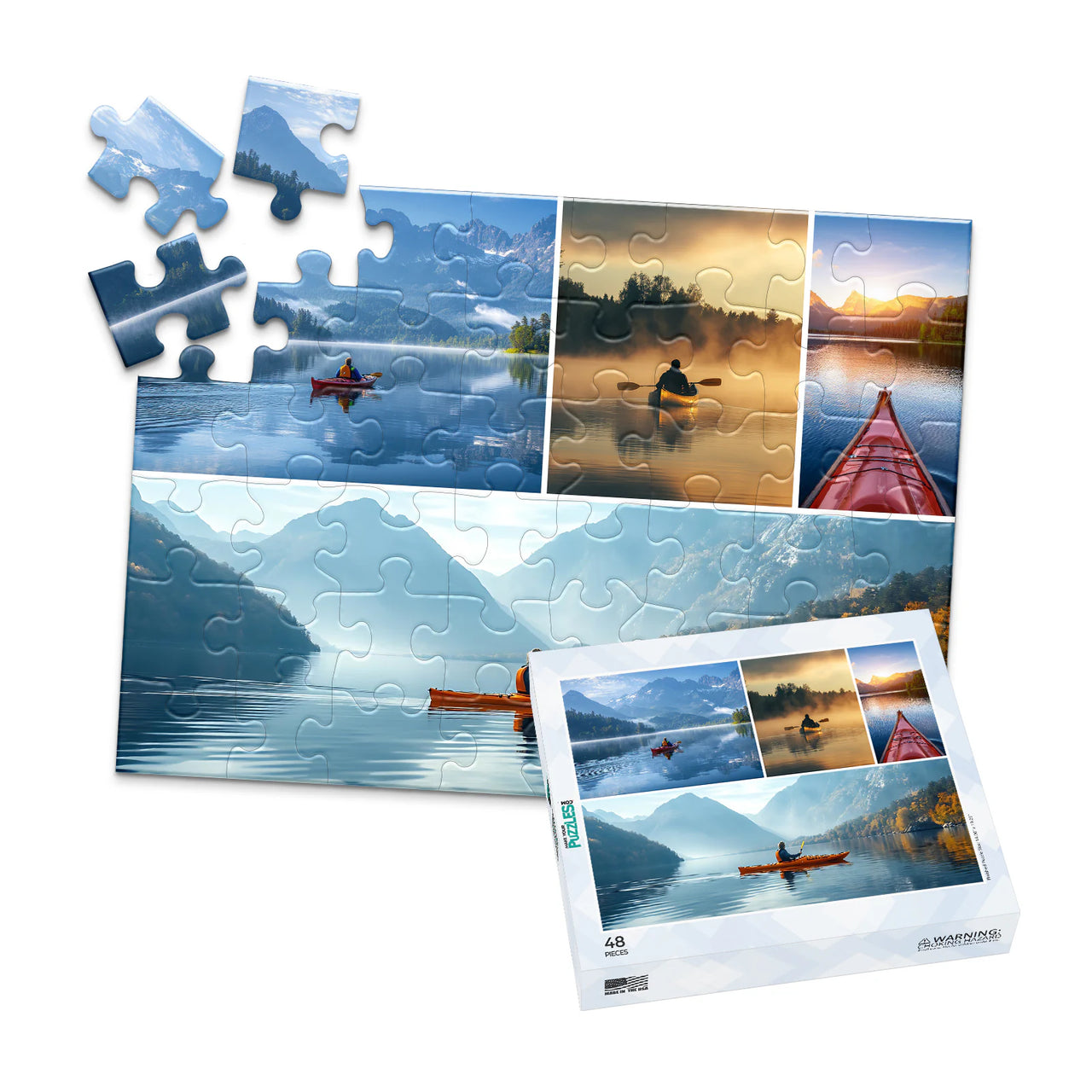 4 Collage Trio Photo Puzzle – Panorama - 48 piece and box