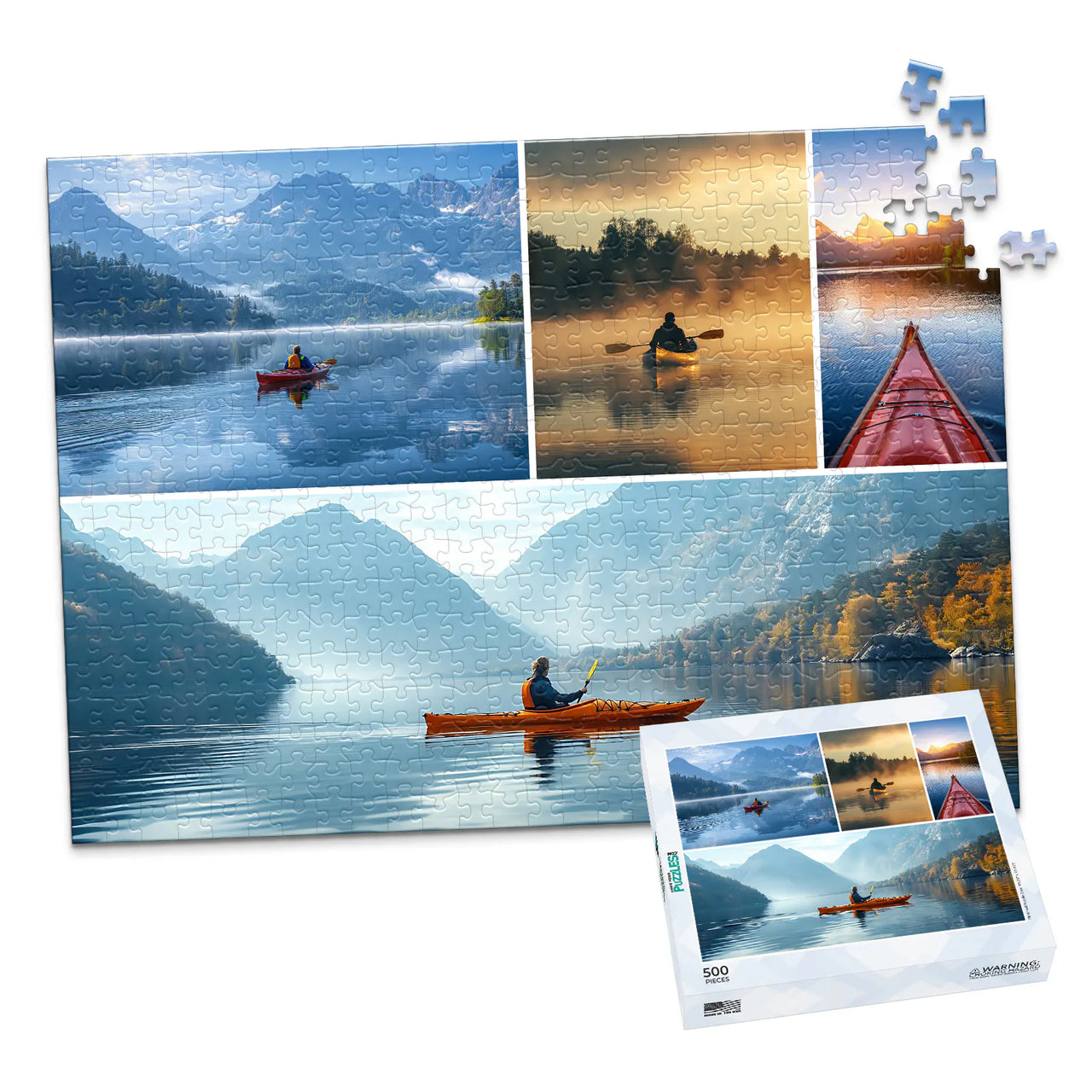 4 Collage Trio Photo Puzzle – Panorama - 500 piece and box
