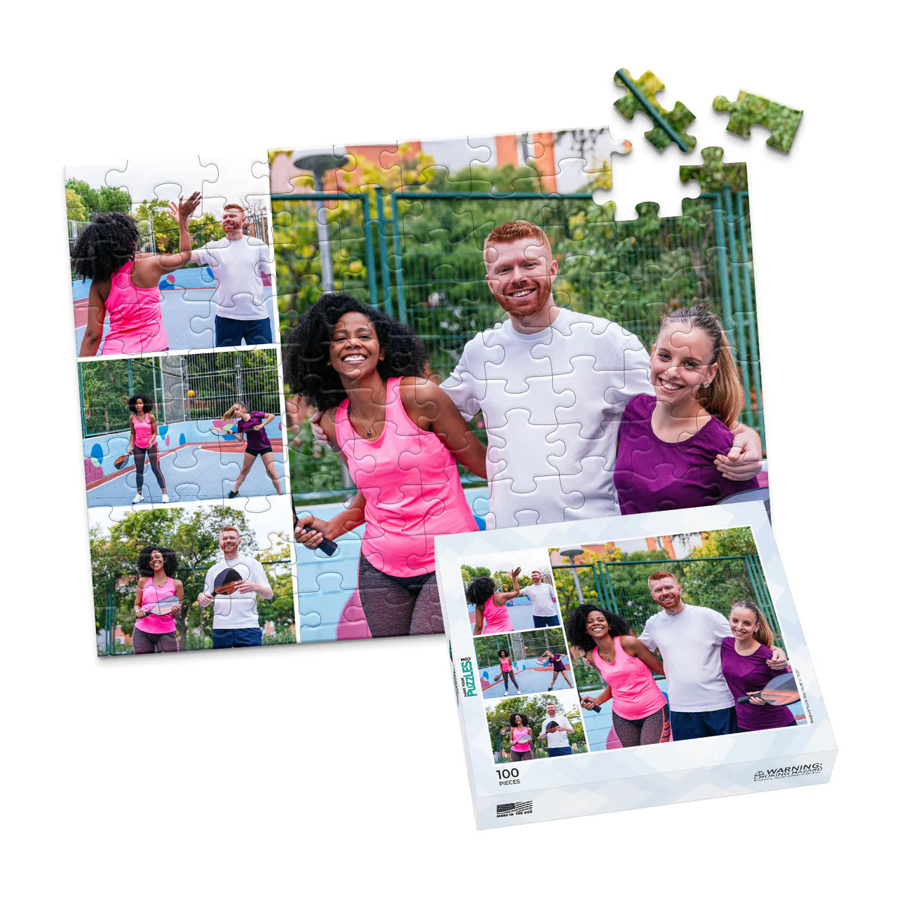 4 Collage Trio Stack Photo Puzzle – Right - 100 piece and box