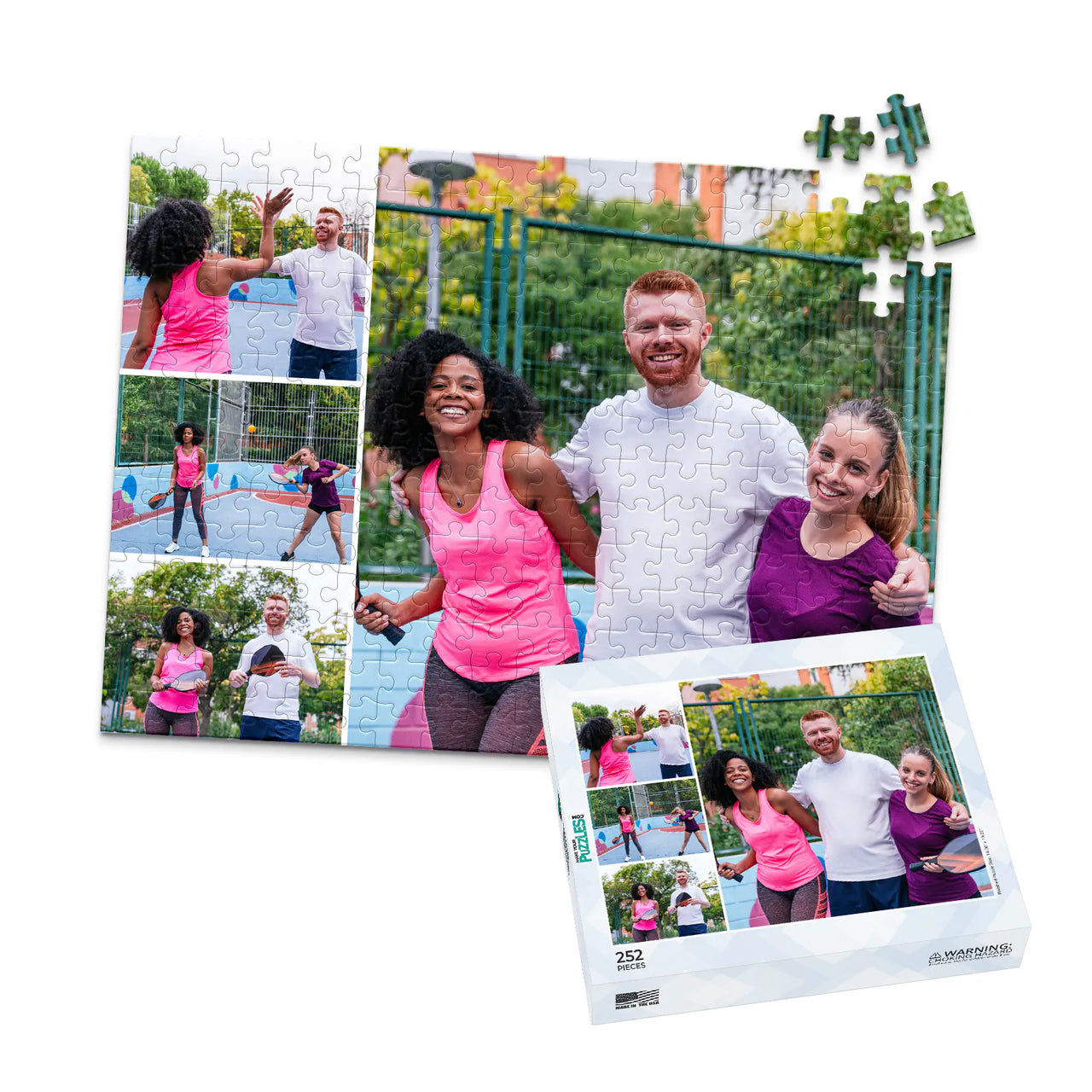 4 Collage Trio Stack Photo Puzzle – Right - 252 piece and box