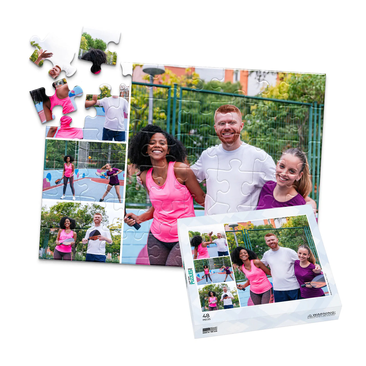 4 Collage Trio Stack Photo Puzzle – Right - 48 piece and box