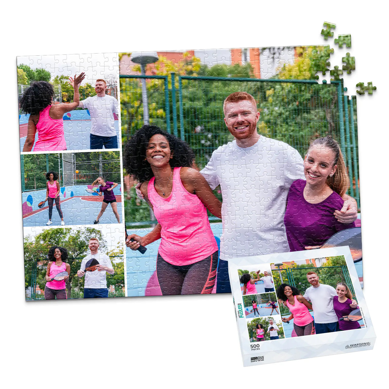 4 Collage Trio Stack Photo Puzzle – Right - 500 piece and box