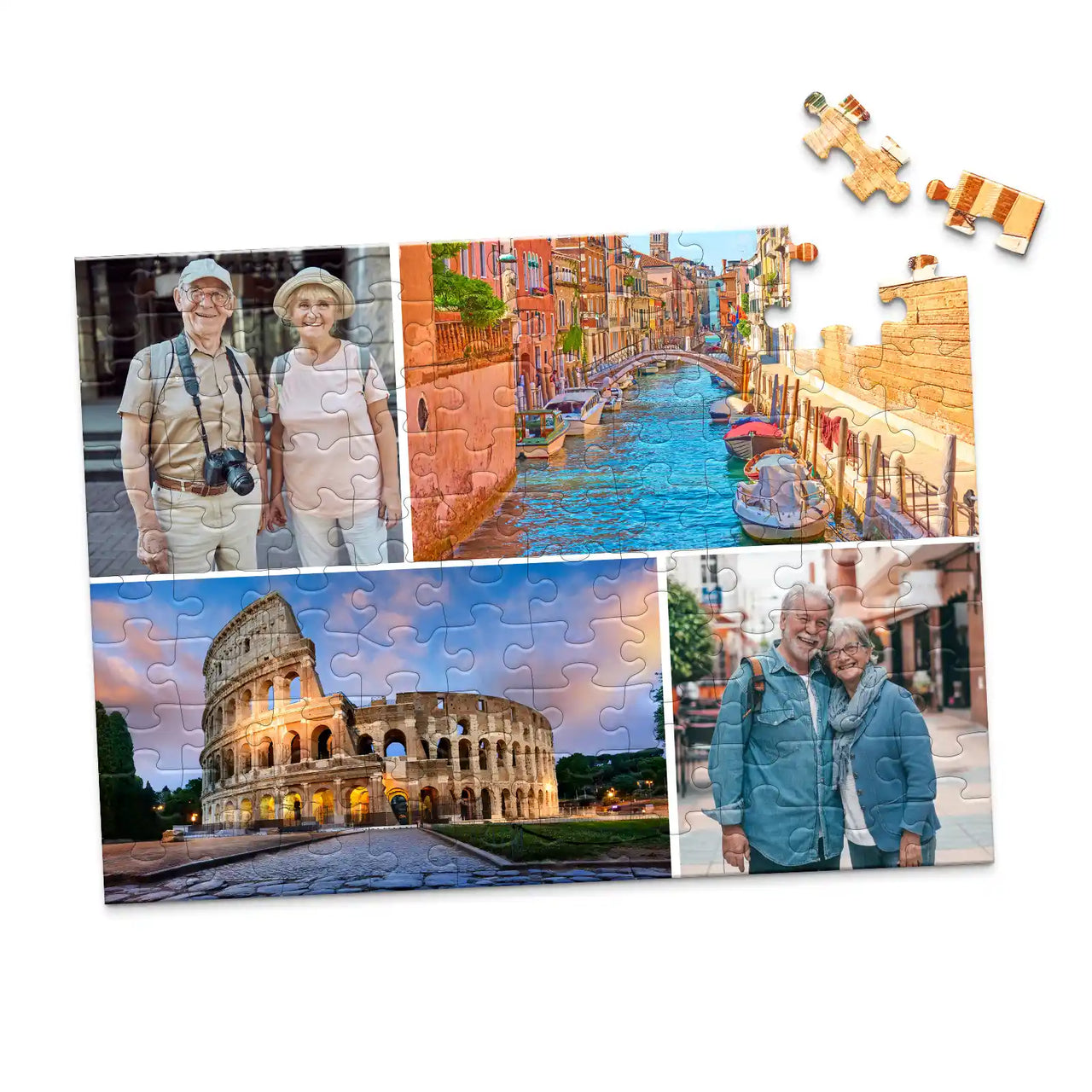 4 Collage Mixed Photo Puzzle – Grid - 100 piece