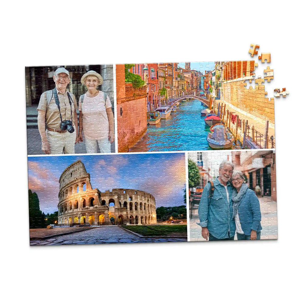 Couples Favorite Adventure Collage Photo Puzzle