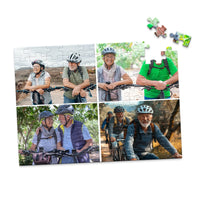4 Collage Square Photo Puzzle – Grid - 100 piece