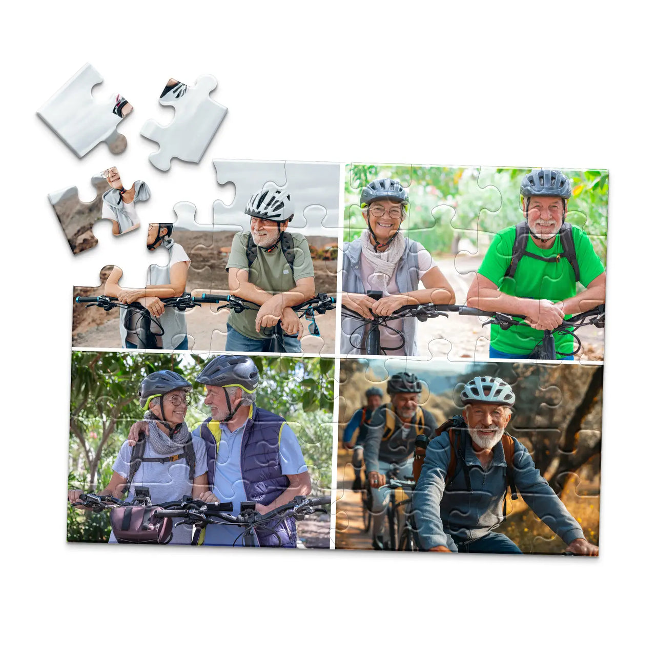 4 Collage Square Photo Puzzle – Grid - 48 piece
