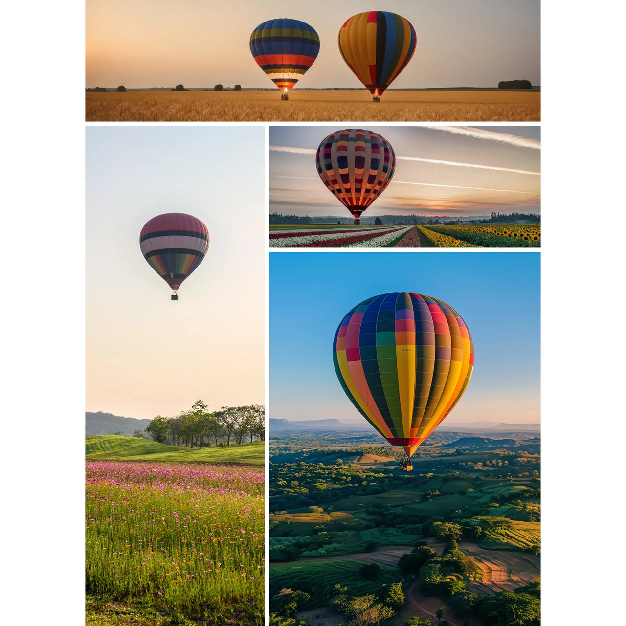 4 Collage Banner Mosaic Photo Puzzle