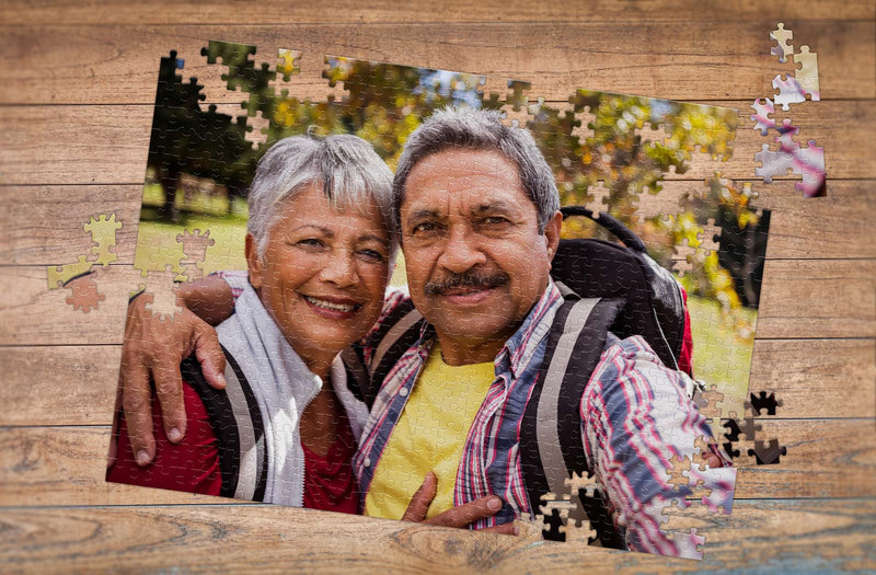 single photo puzzle showing a cherished memory transformed into a keepsake