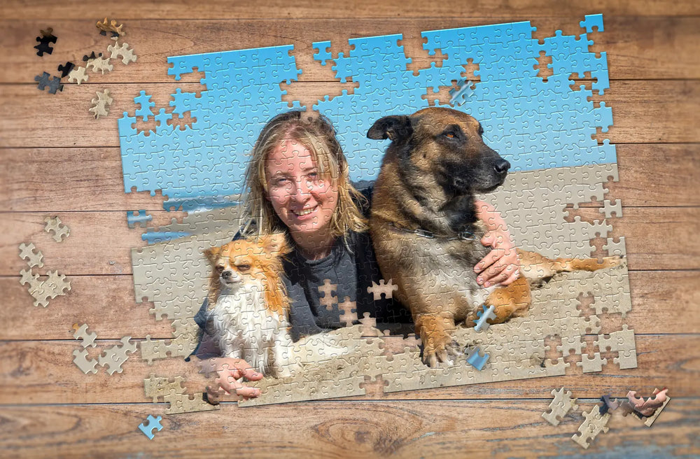 classic photo puzzle gift for puzzle lovers
