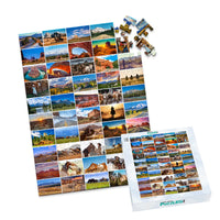 50 Collage Grid Photo Puzzle – Portrait - 100 piece and box
