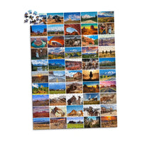 50 Collage Grid Photo Puzzle – Portrait | MakeYourPuzzles - 1000 piece