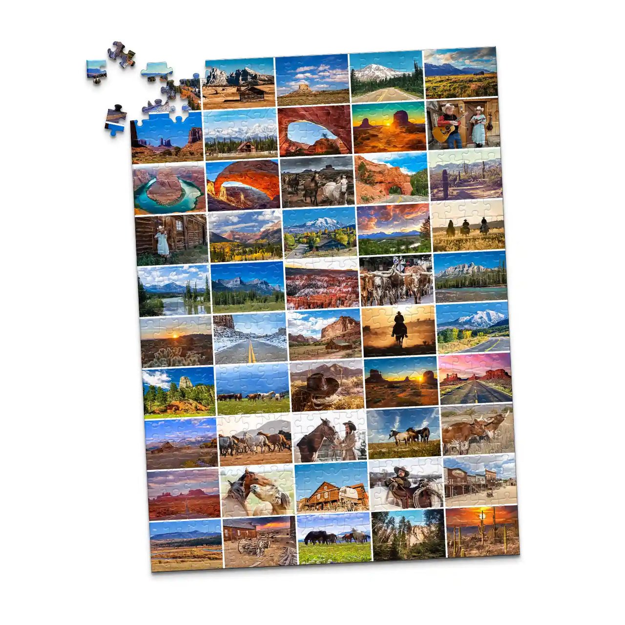 50 Collage Grid Photo Puzzle – Portrait | MakeYourPuzzles - 500 piece