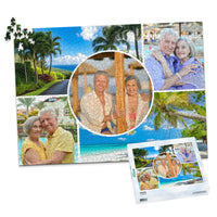 5 Collage Circle Photo Puzzle – Grid - 1000 piece and box