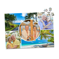 5 Collage Circle Photo Puzzle – Grid - 252 piece
