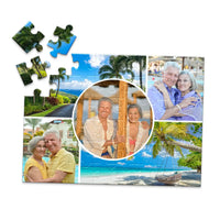5 Collage Circle Photo Puzzle – Grid - 48 piece