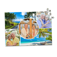 5 Collage Circle Photo Puzzle – Grid - 500 piece