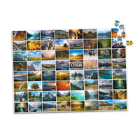 64 Photo Collage Grid Puzzle - 500 piece