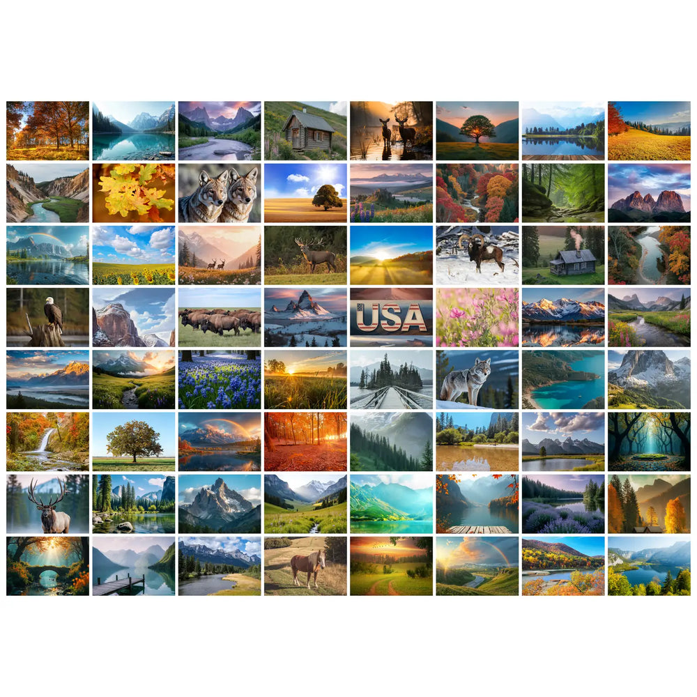 64 photo collage puzzle 