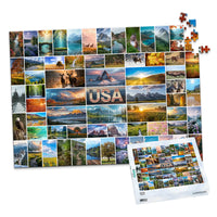 65 Collage Grid Photo Puzzle – Landscape - 500 piece and box