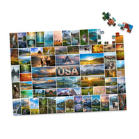 65 Collage Grid Photo Puzzle – Landscape - 100 piece
