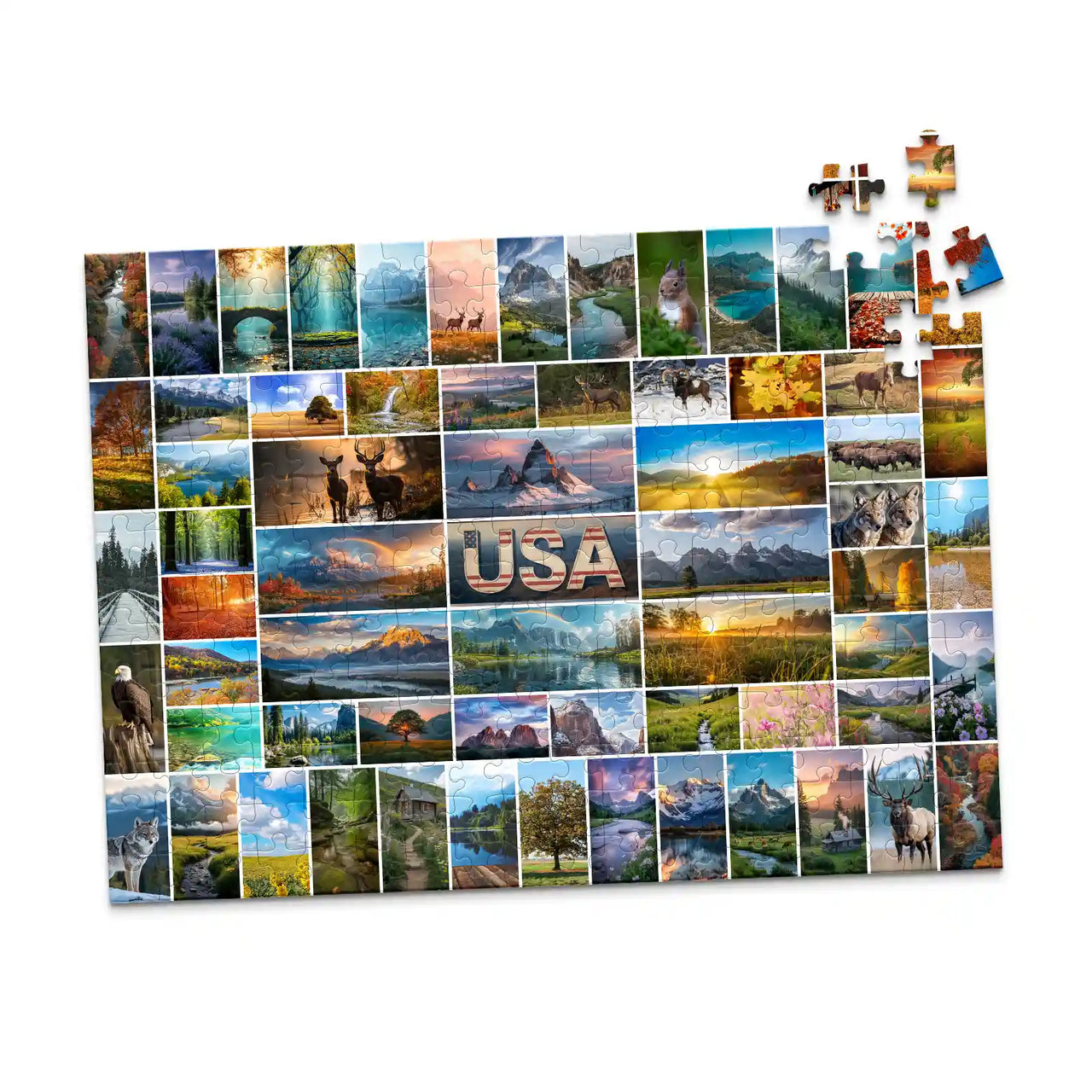 65 Collage Grid Photo Puzzle – Landscape - 252 piece