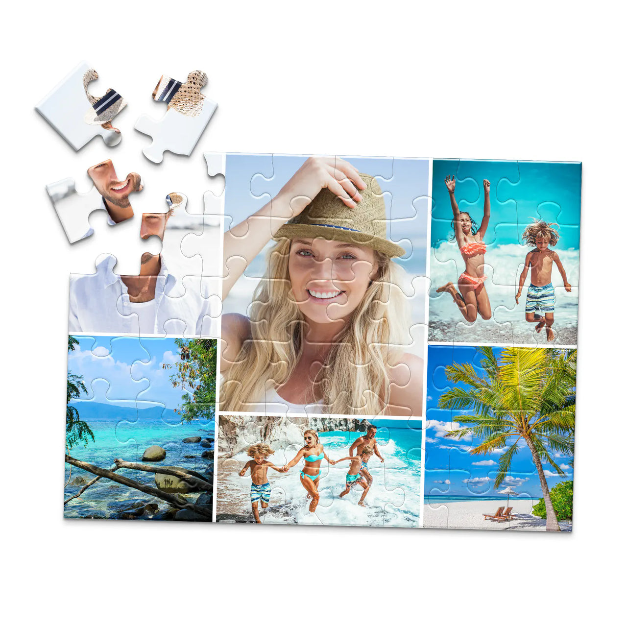 6 Collage Mosaic Photo Puzzle – Landscape - 500 piece and box