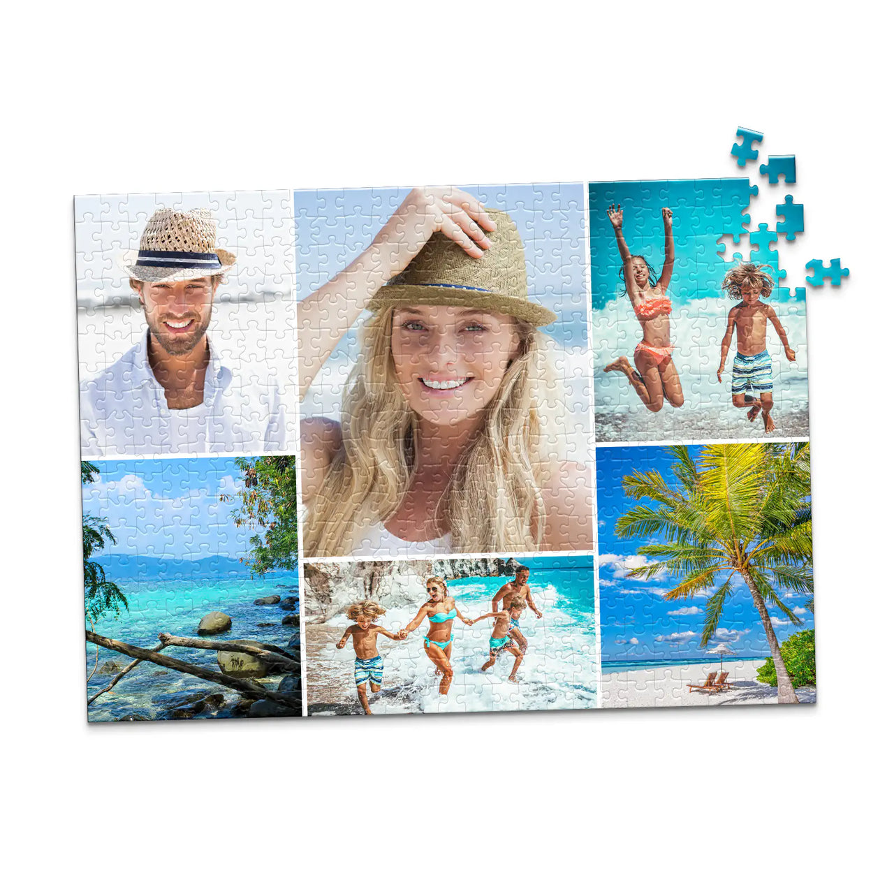 6 Collage Mosaic Photo Puzzle – Landscape - 252 piece and box